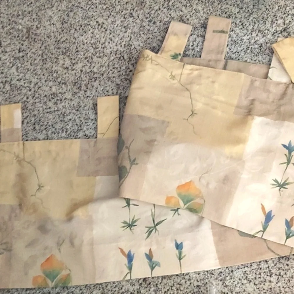 Vintage Martex patchwork Valance Curtain